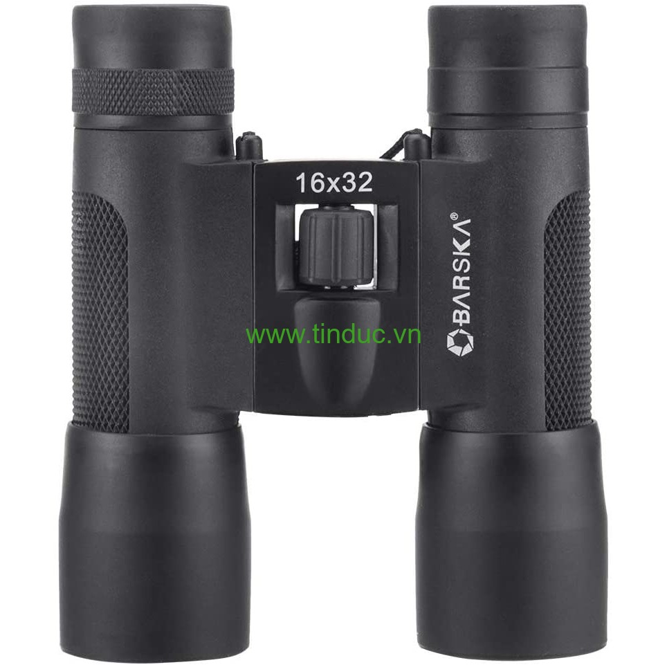 BARSKA Lucid View Binocolo Compatto 16x32, Prismi BK-7, Ottiche Rivestite, Pieghevole E Antiscivolo