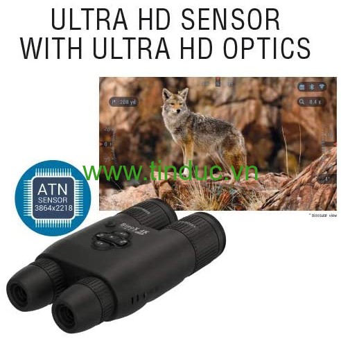 Ống nhòm nhìn ngày, đêm ATN BinoX 4k 4-16X