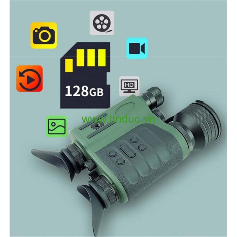 Ống nhòm nhìn ngày đêm NV TERONIC 650HD tích hợp camera.