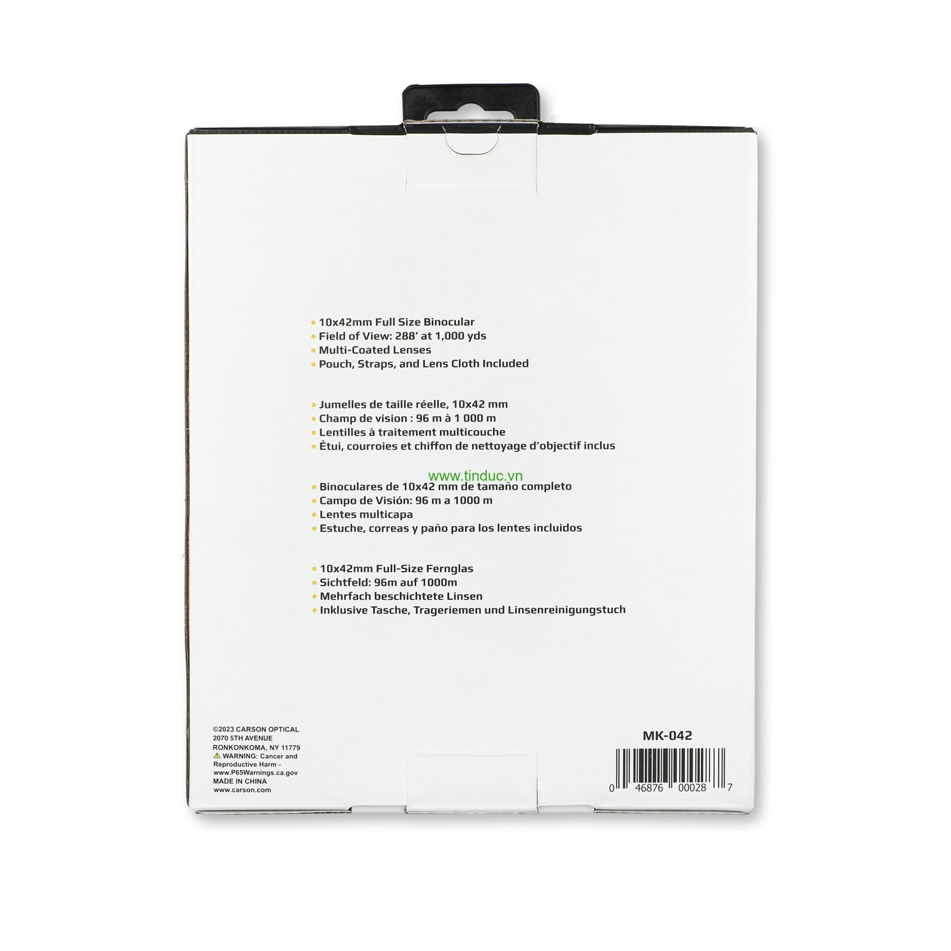 Ống nhòm hai mắt Carson MK-042 (10x42mm) (Hãng Carson - Mỹ)
