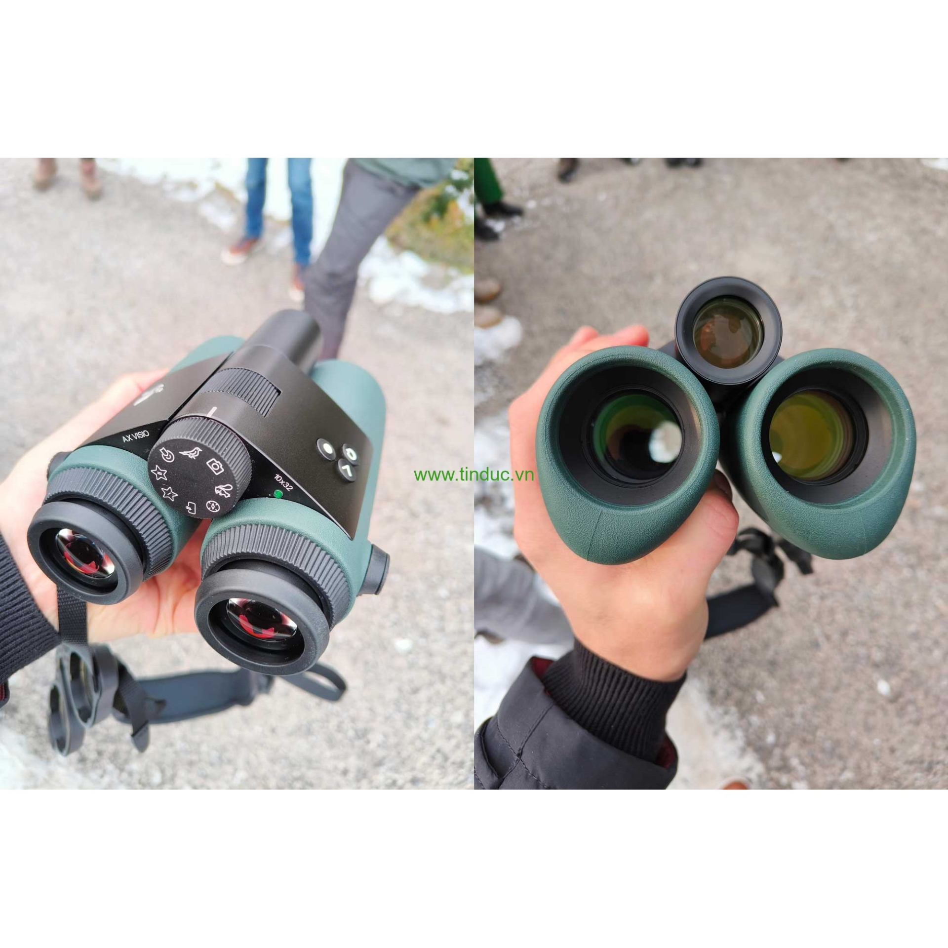 Ống nhòm thông minh hàng hiệu tich hợp camera Swarovski AX Visio 10x32 (Made in Austria) - Hàng chính hãng