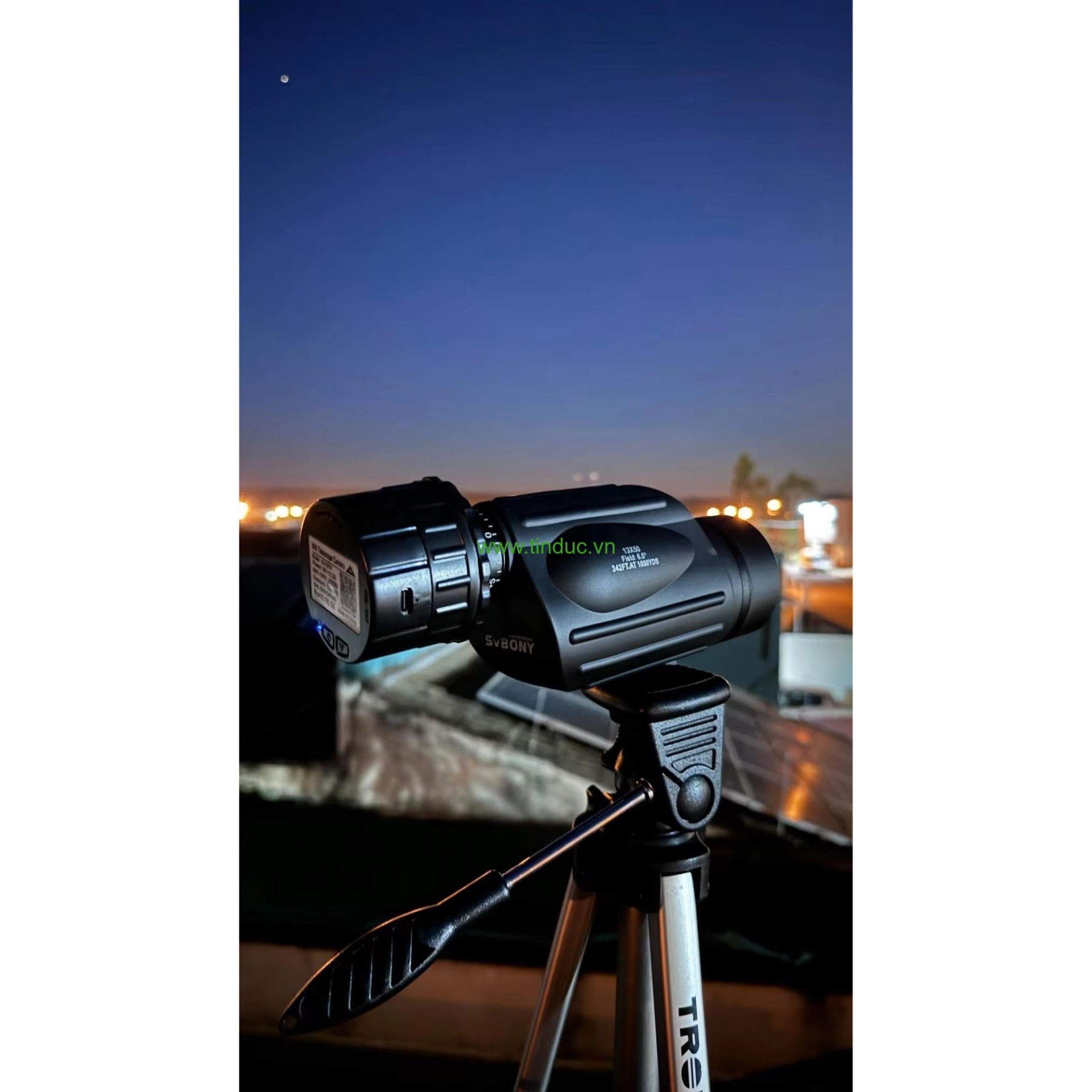 Thiết bị Camera quay, chụp gắn thị kính Terino CA-WF01 (Wifi, 24MP, Full HD, có thể gắn vào ống nhòm, kính hiển vi, kính thiên văn) - Hàng chính hãng