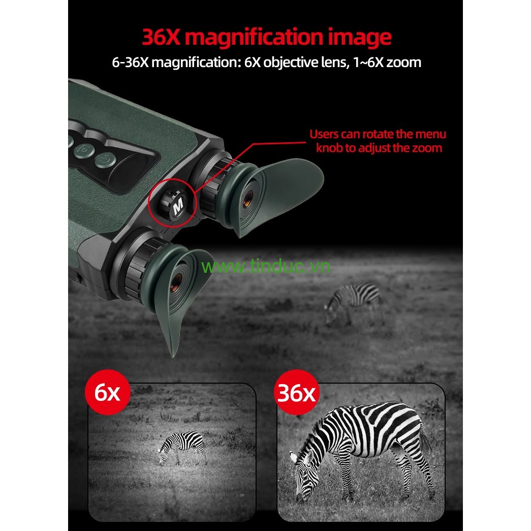 Ống nhòm nhìn ngày đêm NV TERONIC 636-4K (tích hợp camera 4K)