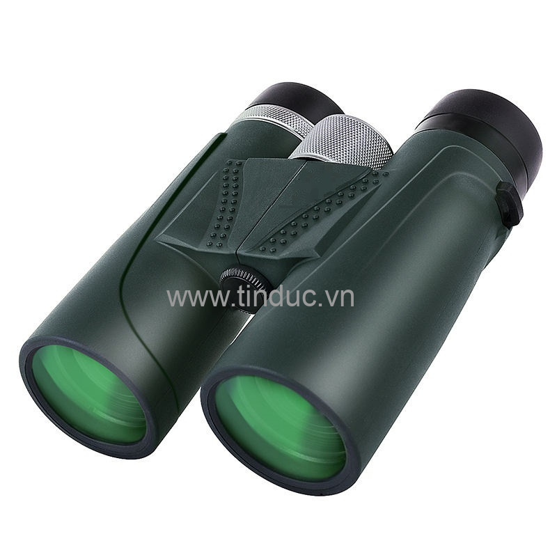 Ống nhòm siêu nét gấp gọn Terino BR-1242HD (12x42mm, lăng kính BAK4, chống nước, màu xanh lá) dùng cho tham quan, ngắm cảnh) - Hàng chính hãng