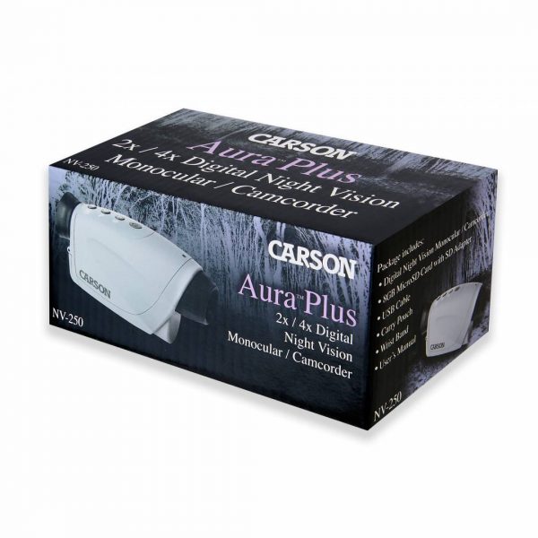 Ống nhòm đêm quay phim, chụp ảnh kỹ thuật số Carson Aura™ Plus NV-250 (Hãng Carson - Mỹ)