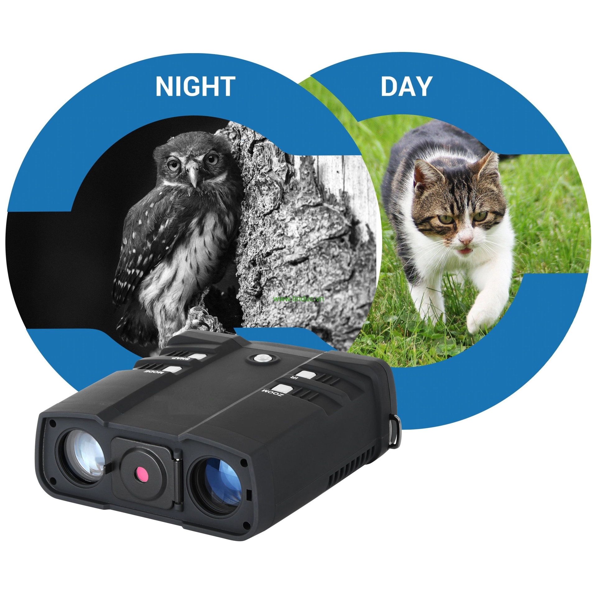 Ống nhòm nhìn ngày đêm NV TERONIC 500H tích hợp camera