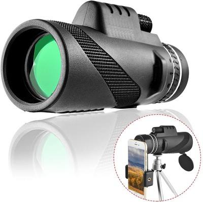 Ống nhòm đơn Terino MP-4060 kèm bộ gắn điện thoại (40x60mm, lăng kính BAK4, độ phóng đại cao, HD, màu xanh lính) - Hàng chính hãng