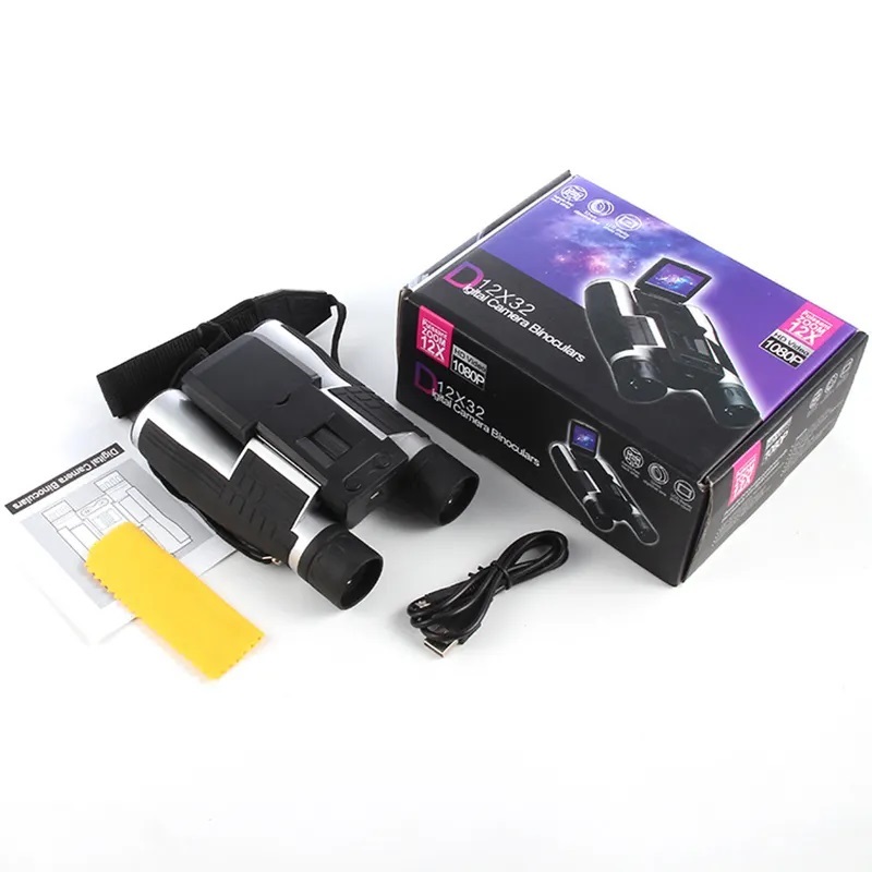 Ống nhòm ghi hình TERINO VCR-32 (12x, màn hình LCD 2 inch, chức năng quay chụp)- dùng cho ngắm cảnh & quan sát chuyên nghiệp- Hàng chính hãng