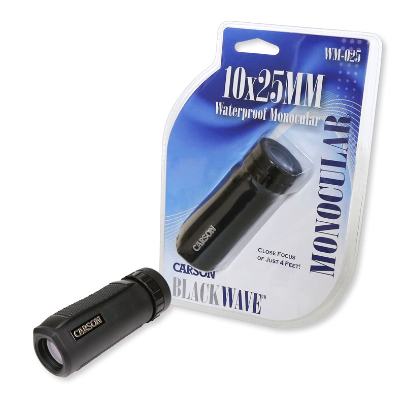 Ống nhòm một mắt chống nước Carson WM-025 BLACKWAVE™ (Hãng Carson - Mỹ)