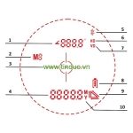 Thiết bị (ống nhòm) đo khoảng cách, chiều cao TERRINOX LRM-1200H - Hàng chính hãng